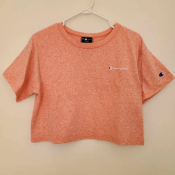 Champion Cropped Tee, Script Logo - Picture 4 of 8